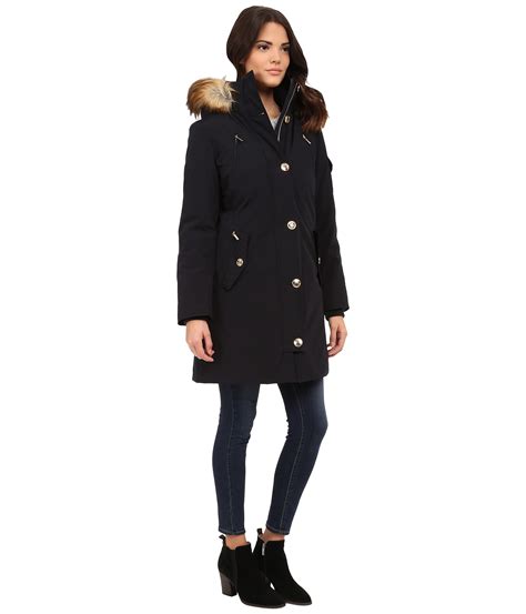 michael michael kors down parka w faux fur trim 